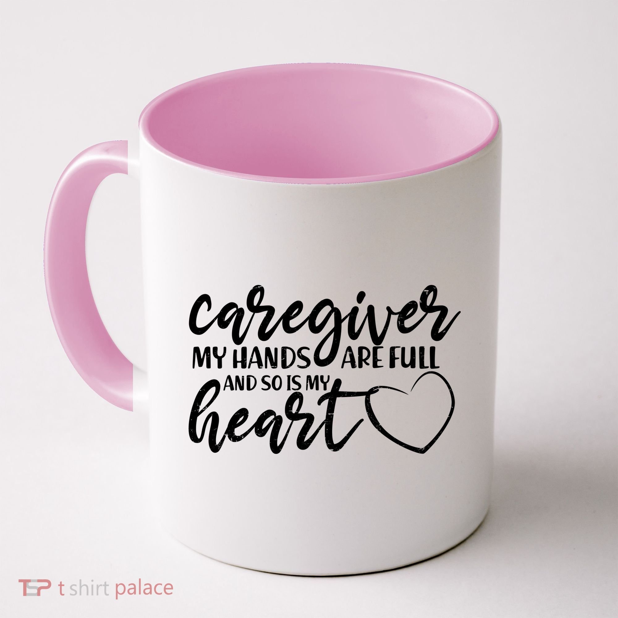 Caregiver My Hands Are Full and So Is My Heart Coffee Mug
