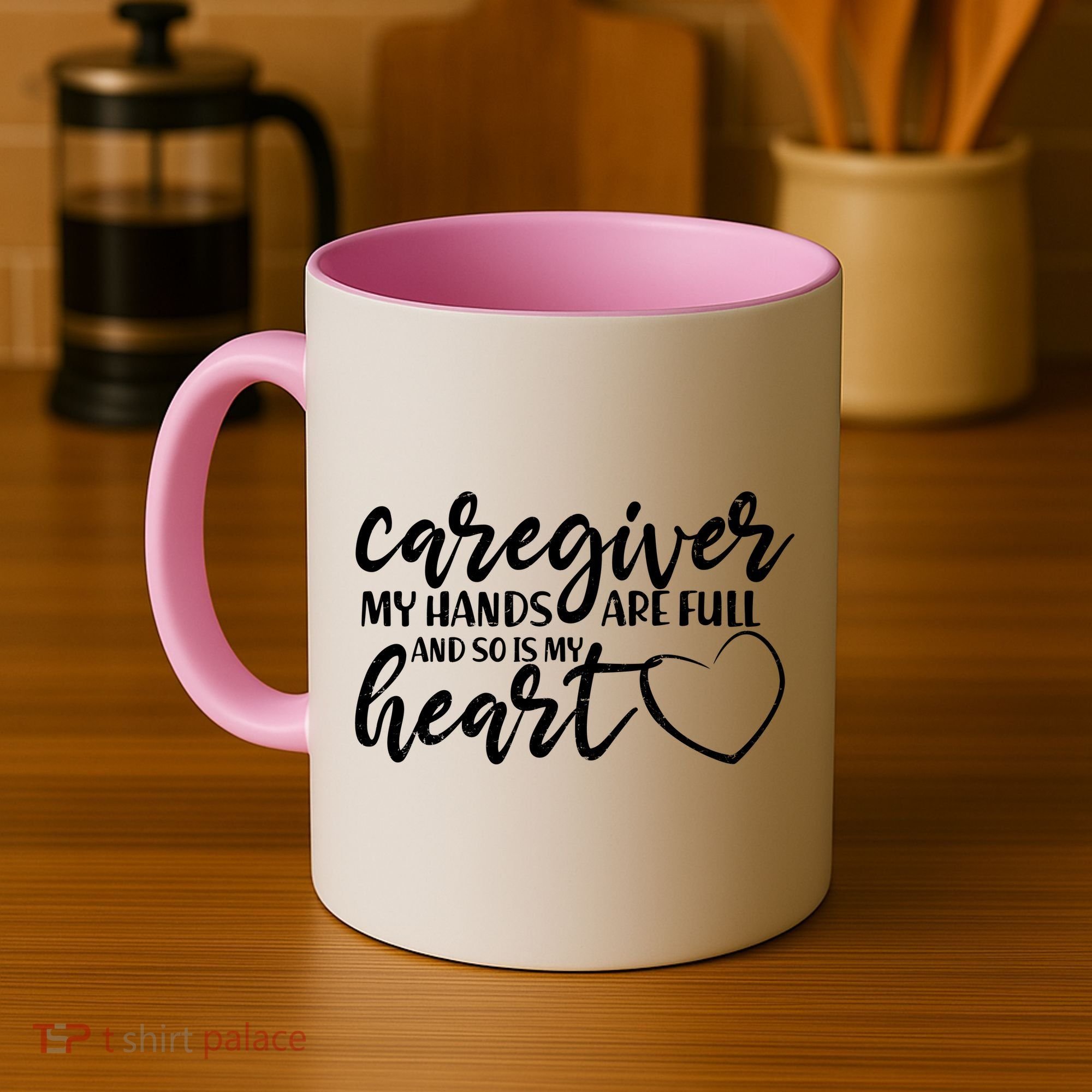 Caregiver My Hands Are Full and So Is My Heart Coffee Mug