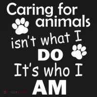 Caring For Animals Isn't What I Do It's Who I Am USA-Made Doggie Bandana thumb 2