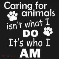 Caring For Animals Isn't What I Do It's Who I Am Ornament thumb 1