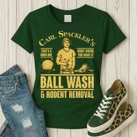 Carl's Spackler's Ball Wash And Rodent Removal  Women's T-Shirt thumb 3