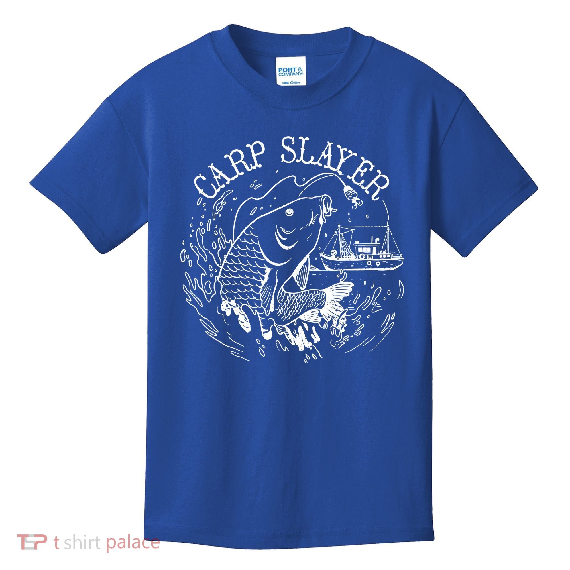 Carp Slayer Fishline Kids T-Shirt