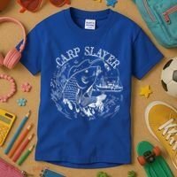 Carp Slayer Fishline Kids T-Shirt thumb 3