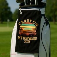 Carry On My Wayward Son Golf Towel thumb 2