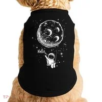 Cartoon Astronaut Moon Swing Doggie Tank thumb 0