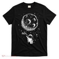 Cartoon Astronaut Moon Swing T-Shirt thumb 0
