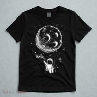 Cartoon Astronaut Moon Swing T-Shirt thumb 5