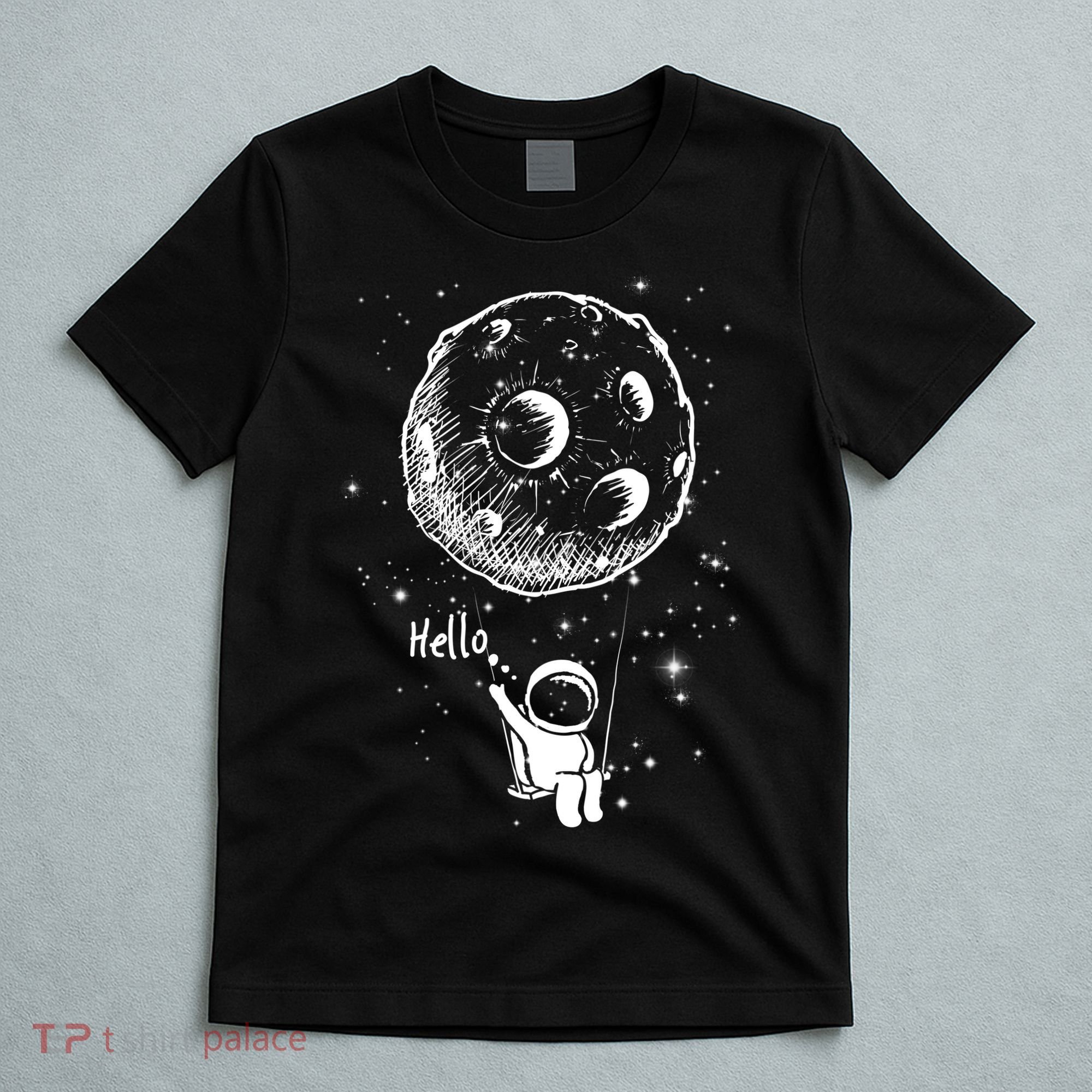 Cartoon Astronaut Moon Swing T-Shirt