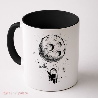 Cartoon Astronaut Moon Swing Coffee Mug