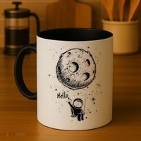 Cartoon Astronaut Moon Swing Coffee Mug thumb 4