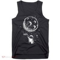 Cartoon Astronaut Moon Swing Tank Top thumb 0