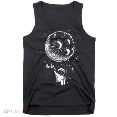 Cartoon Astronaut Moon Swing Tank Top