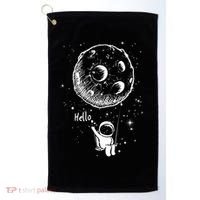 Cartoon Astronaut Moon Swing Golf Towel thumb 0