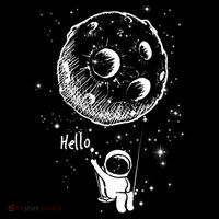 Cartoon Astronaut Moon Swing Toddler T-Shirt thumb 4