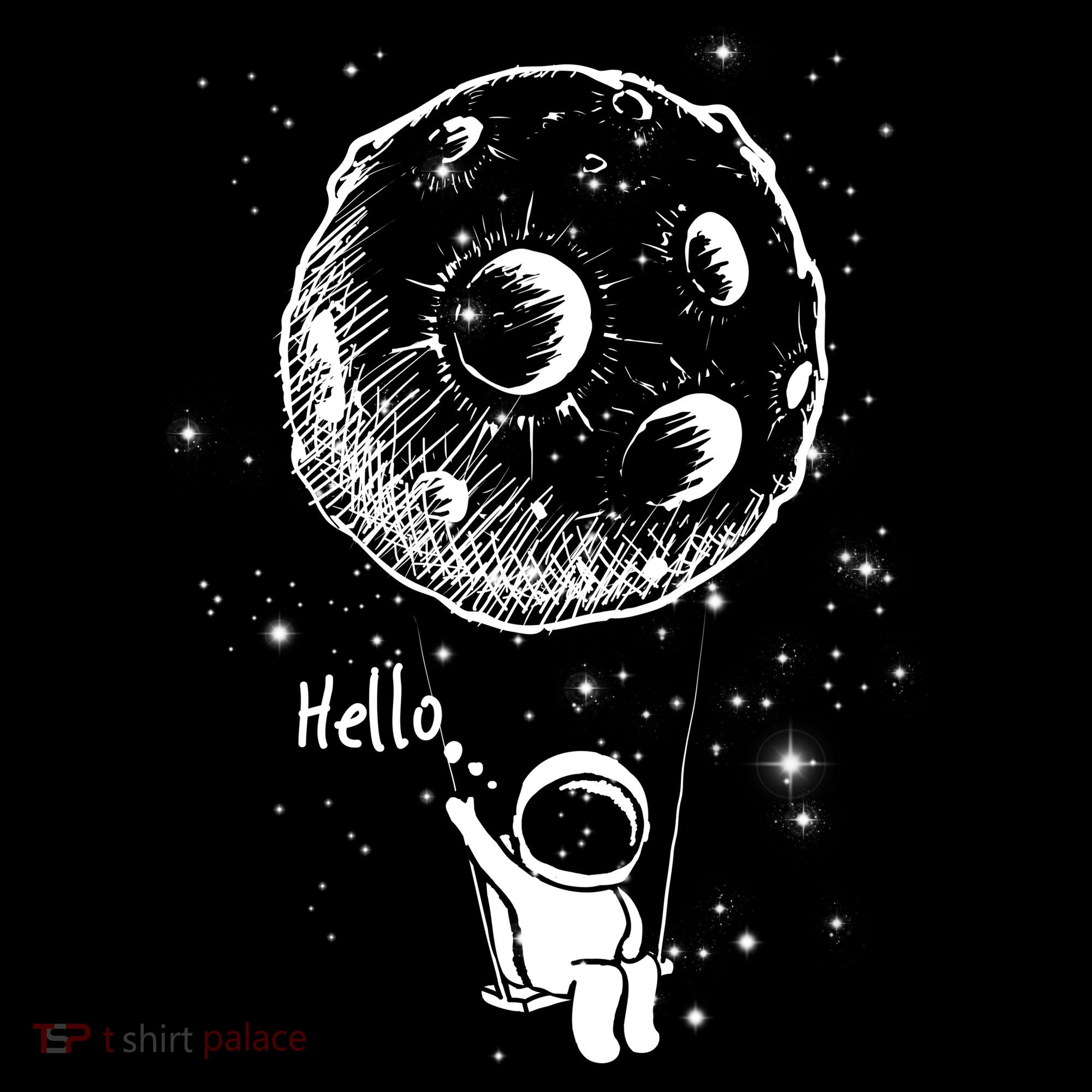 Cartoon Astronaut Moon Swing Kids Sweatshirt