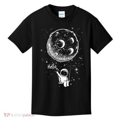 Cartoon Astronaut Moon Swing Kids T-Shirt