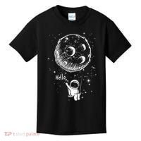 Cartoon Astronaut Moon Swing Kids T-Shirt thumb 0