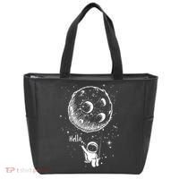 Cartoon Astronaut Moon Swing Tote Bag thumb 0