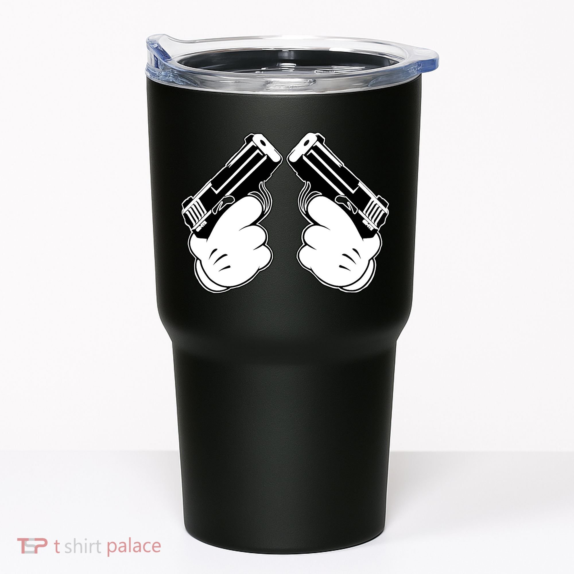 Cartoon Guns Hands Pistol Tumbler