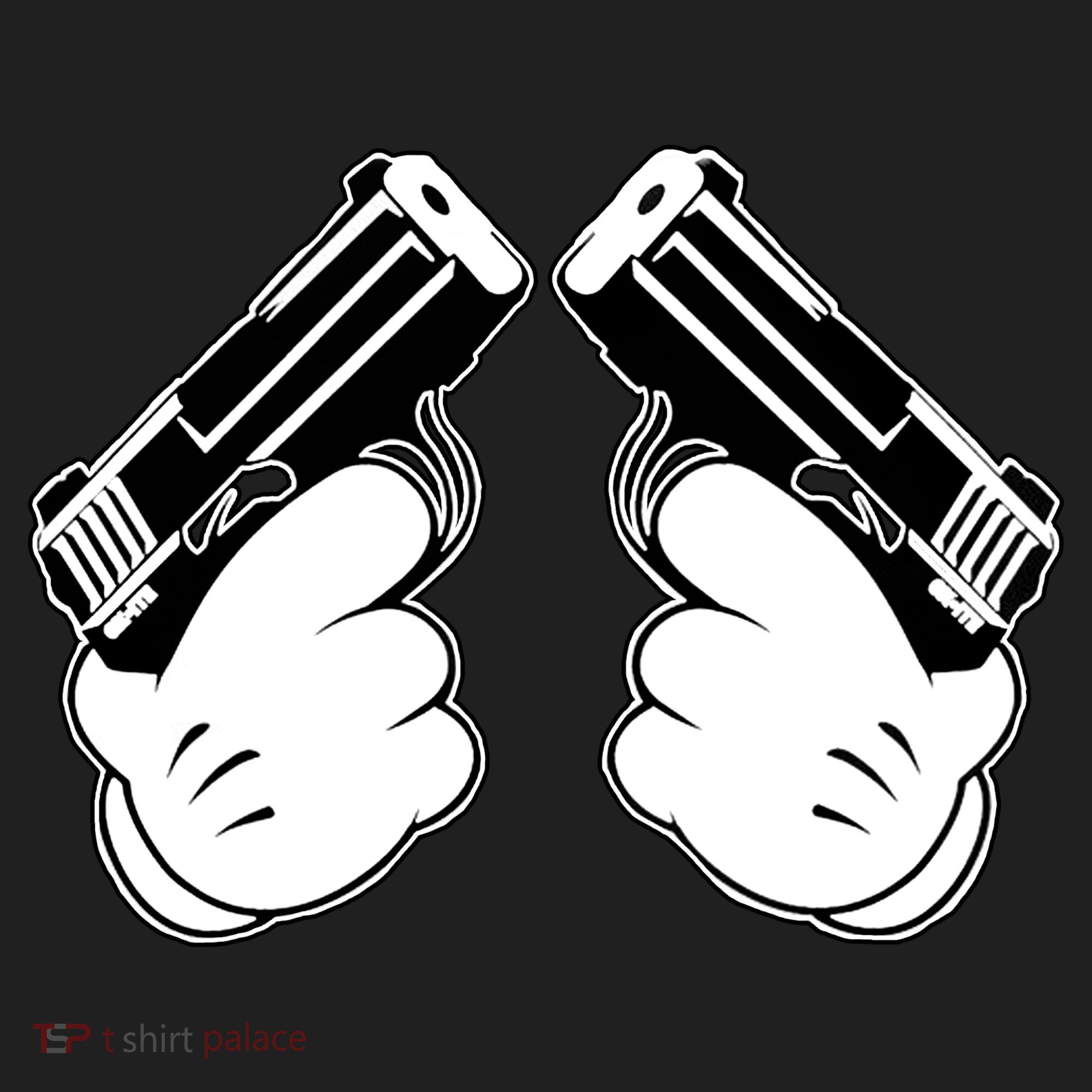 Cartoon Guns Hands Pistol Tumbler