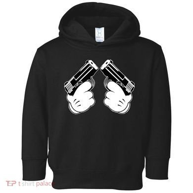 Cartoon Guns Hands Pistol Toddler Hoodie