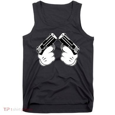 Cartoon Guns Hands Pistol Tank Top