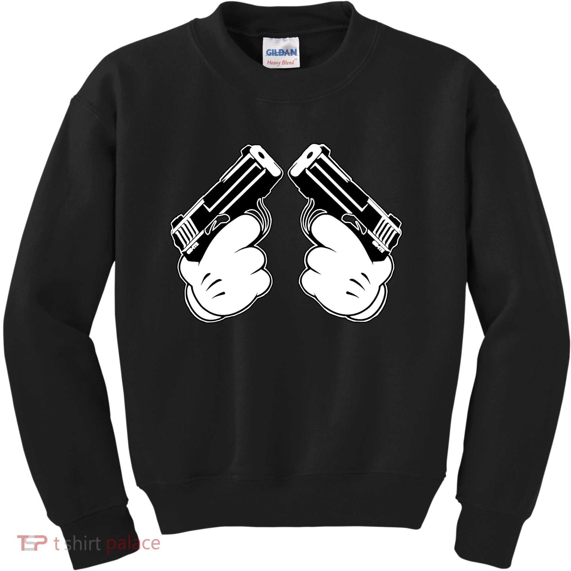 Cartoon Guns Hands Pistol Kids Sweatshirt