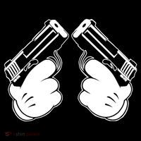 Cartoon Guns Hands Pistol Kids Sweatshirt thumb 2