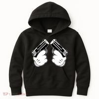 Cartoon Guns Hands Pistol Kids Hoodie thumb 0