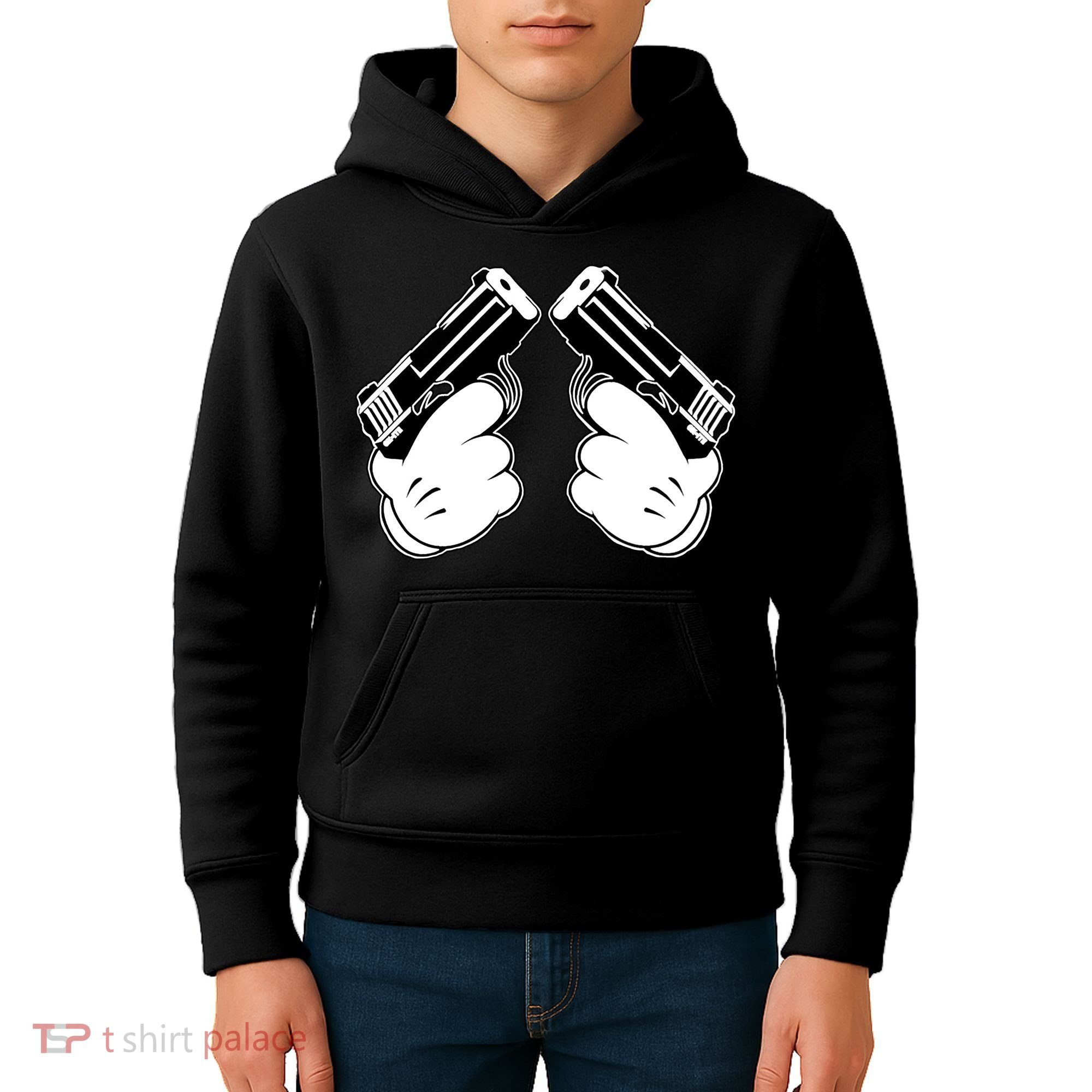 Cartoon Guns Hands Pistol Kids Hoodie