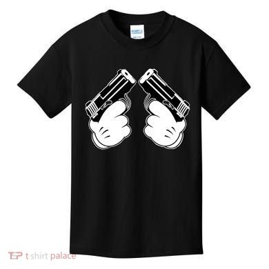 Cartoon Guns Hands Pistol Kids T-Shirt