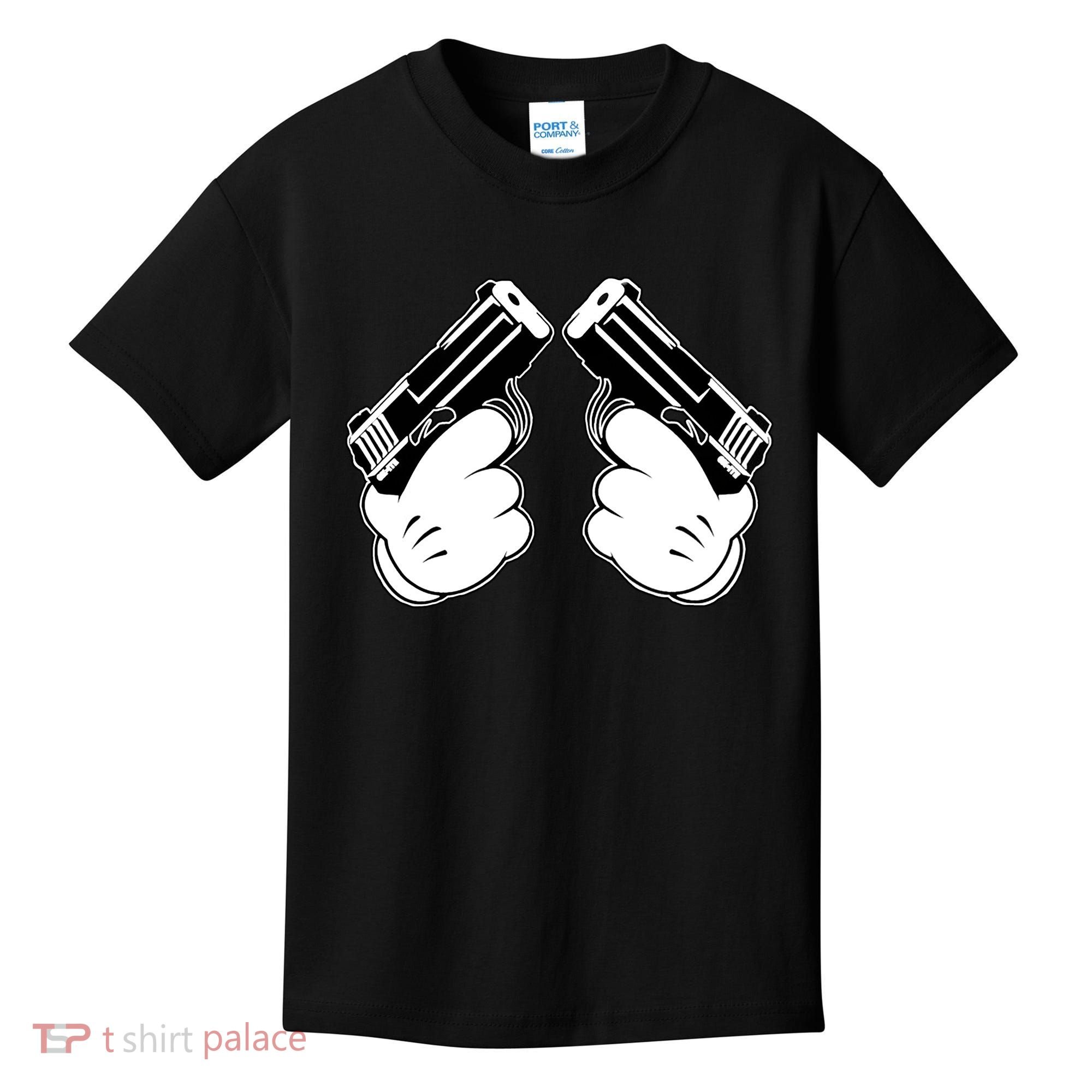 Cartoon Guns Hands Pistol Kids T-Shirt