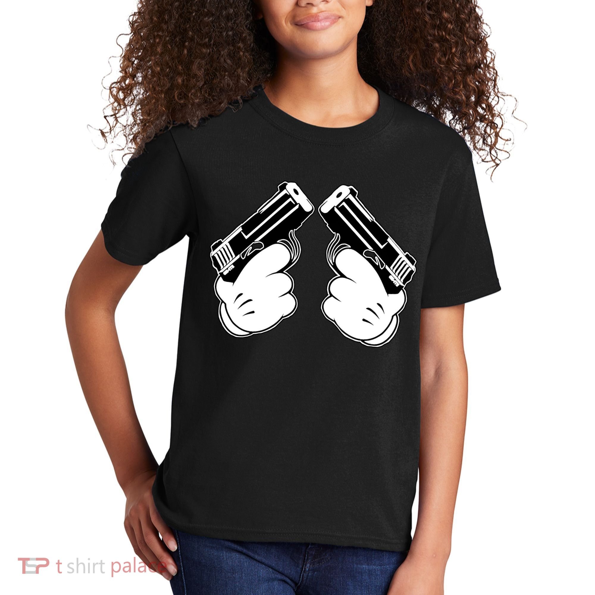 Cartoon Guns Hands Pistol Kids T-Shirt