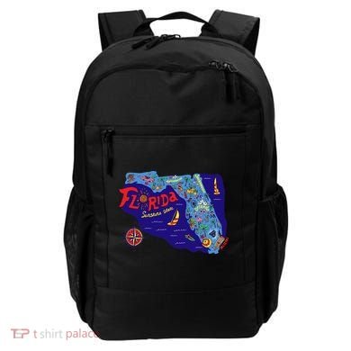 Cartoon Map of Florida Backpack