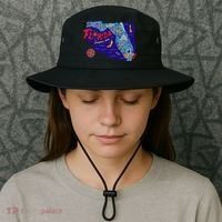 Cartoon Map of Florida Bucket Hat thumb 3