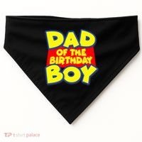 Cartoony Dad of the Birthday Boy USA-Made Doggie Bandana thumb 0