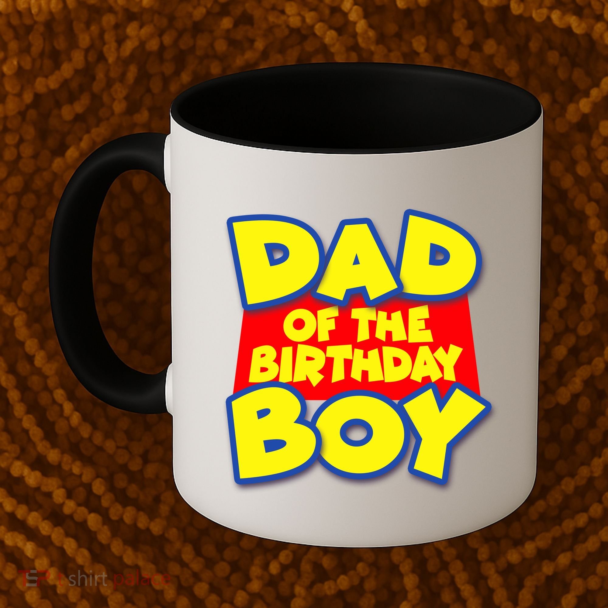 Cartoony Dad of the Birthday Boy Coffee Mug