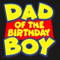 Cartoony Dad of the Birthday Boy Ornament thumb 1