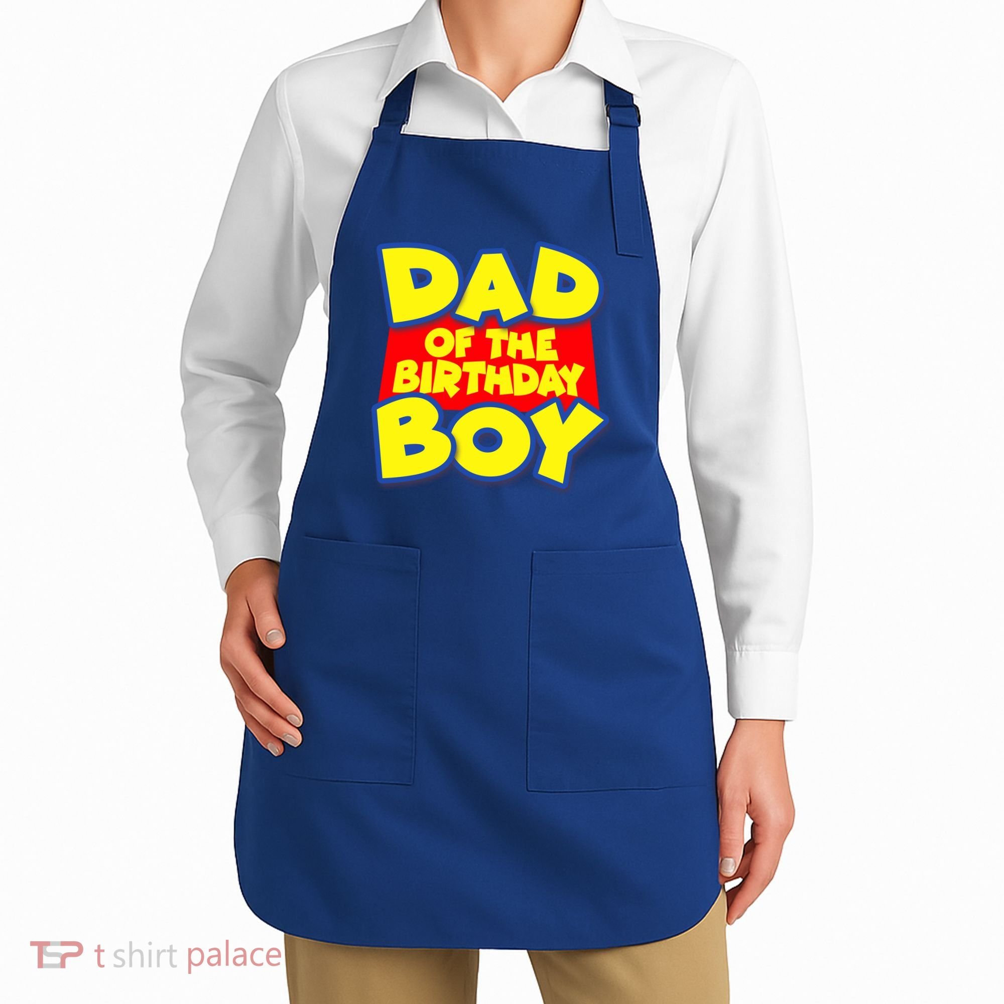 Cartoony Dad of the Birthday Boy Apron