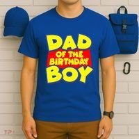 Cartoony Dad of the Birthday Boy T-Shirt thumb 6