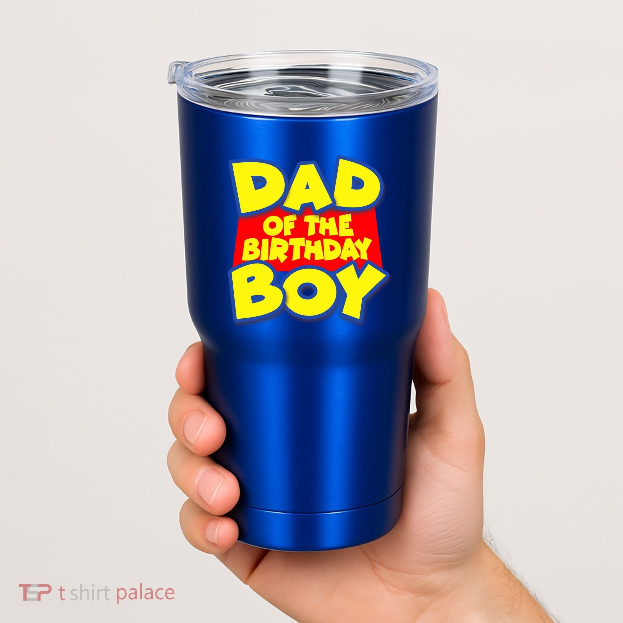 Cartoony Dad of the Birthday Boy Tumbler
