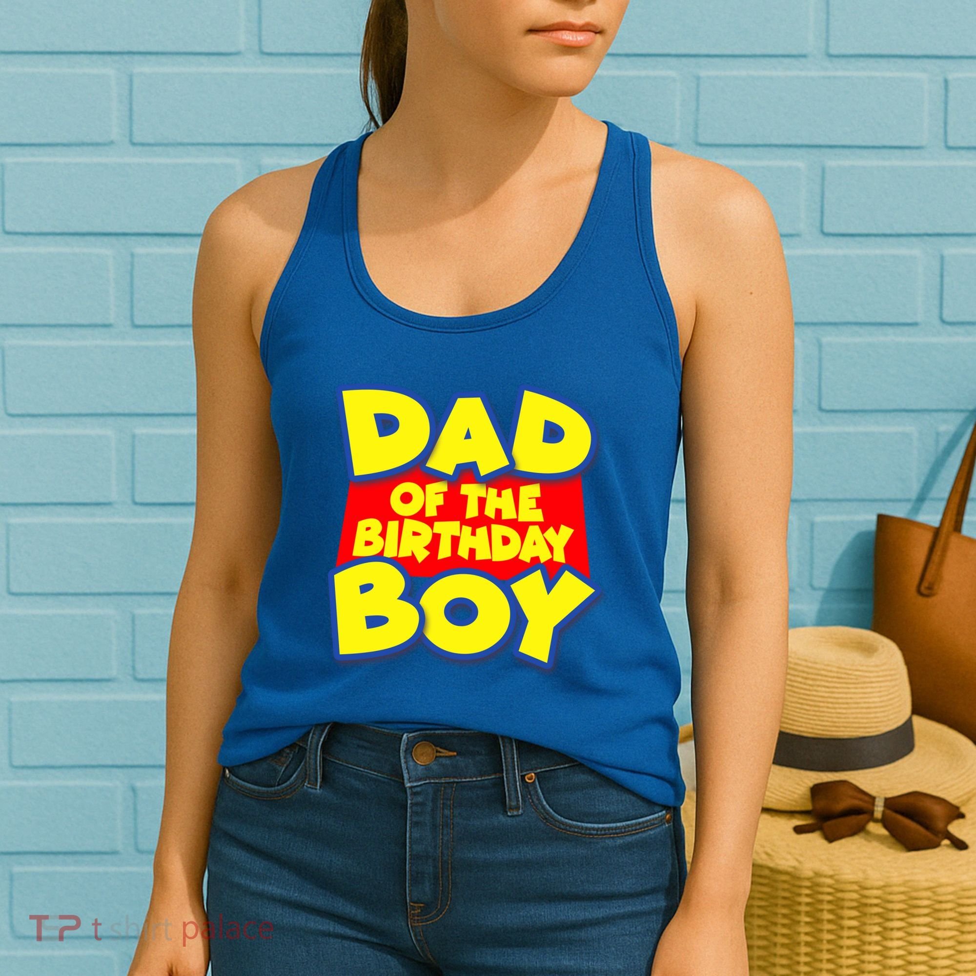 Cartoony Dad of the Birthday Boy Women's Tank Top