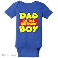 Cartoony Dad of the Birthday Boy Baby Bodysuit thumb 0