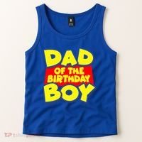 Cartoony Dad of the Birthday Boy Tank Top thumb 2