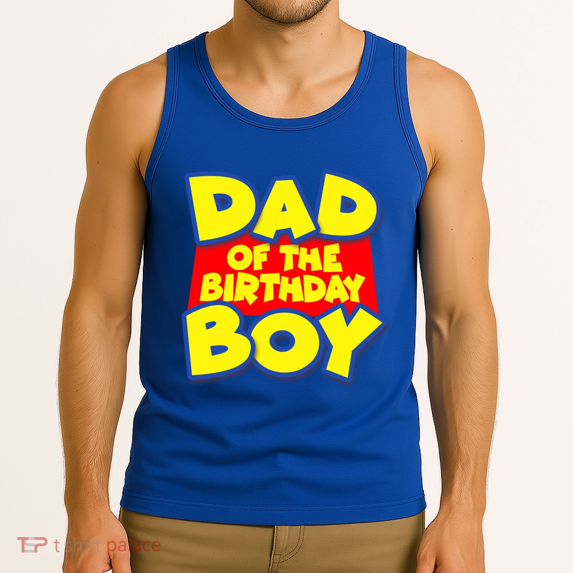 Cartoony Dad of the Birthday Boy Tank Top