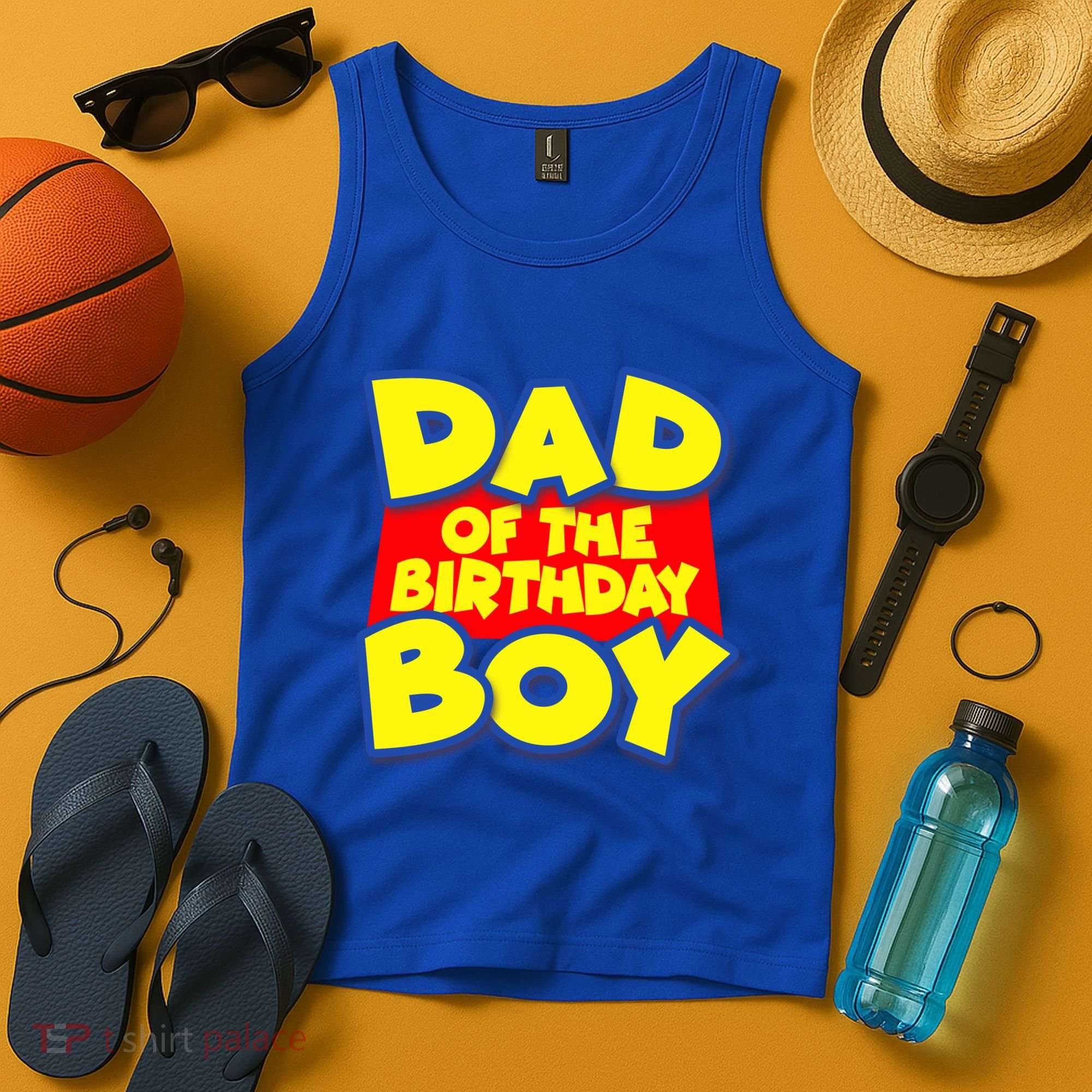 Cartoony Dad of the Birthday Boy Tank Top