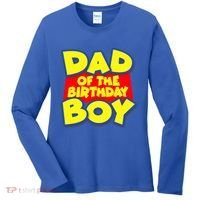 Cartoony Dad of the Birthday Boy Women's Long Sleeve Shirt thumb 0