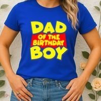 Cartoony Dad of the Birthday Boy Women's T-Shirt thumb 2