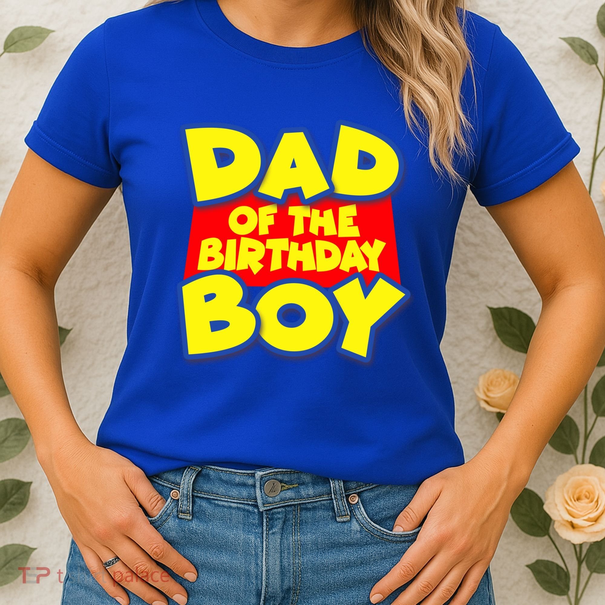 Cartoony Dad of the Birthday Boy Women's T-Shirt
