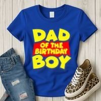 Cartoony Dad of the Birthday Boy Women's T-Shirt thumb 3